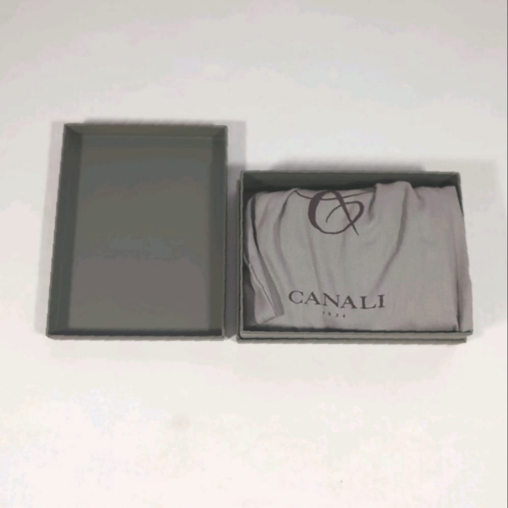 CANALI New Leather Passport Credit Card Holder Maroon - Picture 6 of 7